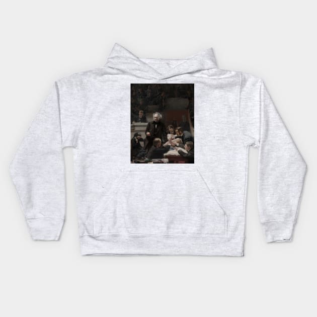 Portrait of Dr. Samuel D. Gross (The Gross Clinic) by Thomas Eakins Kids Hoodie by Classic Art Stall